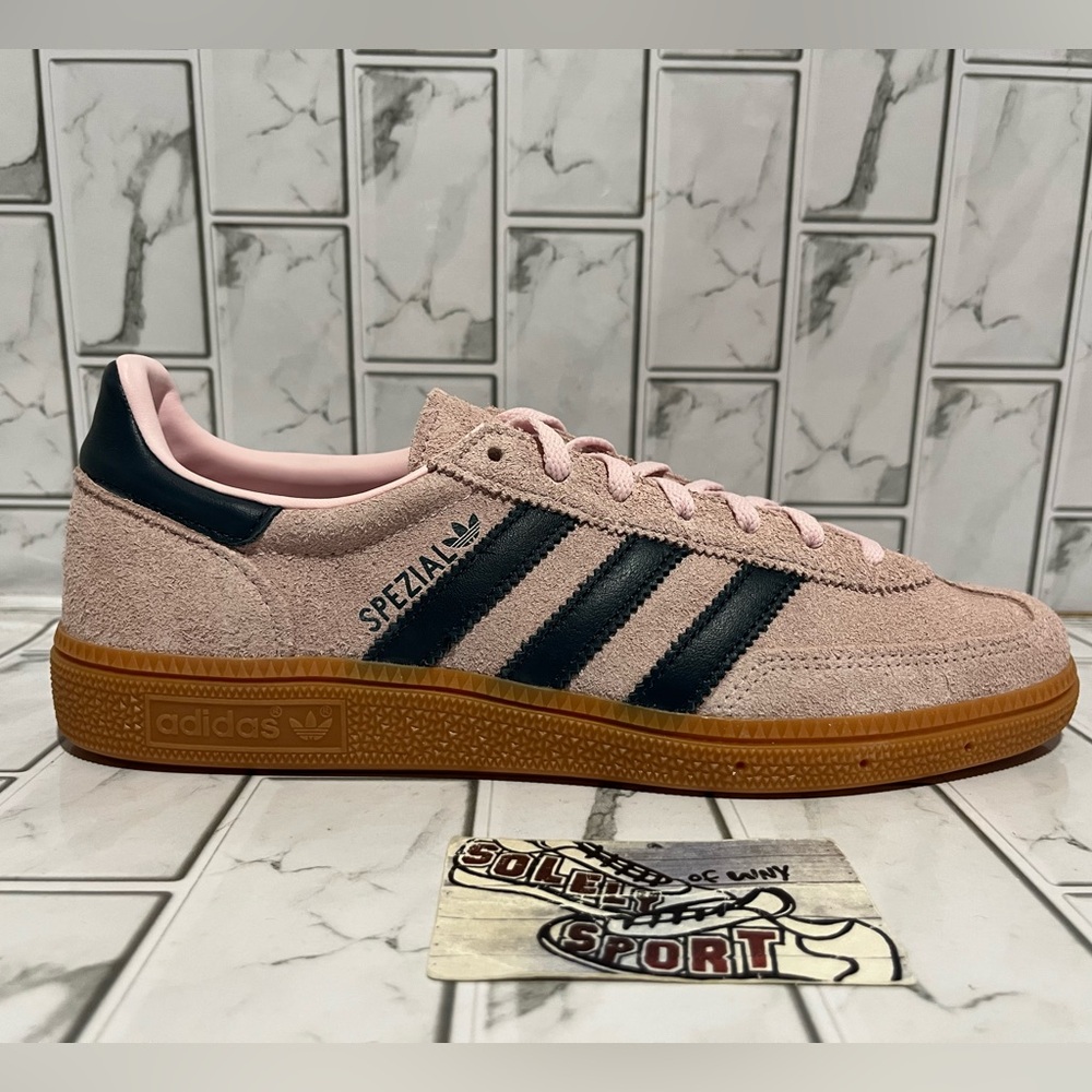 New Adidas Handball Spezial Sneakers Shoes Pink Navy Blue Low Samba Gazelle - Picture 7 of 13